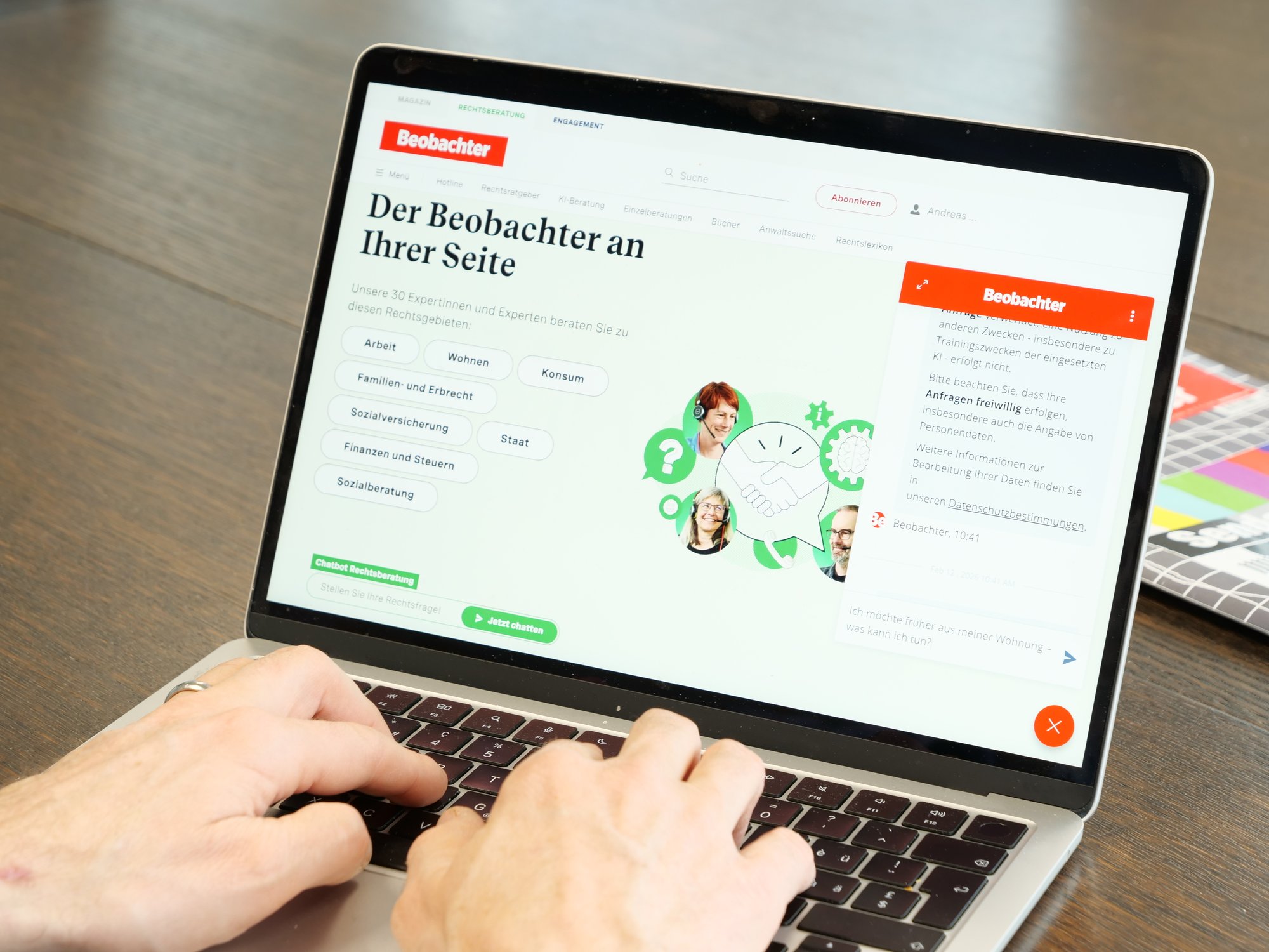 Chatbot Beispiel Beobachter von Ringier AG